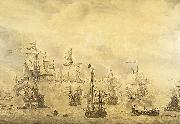 Willem van de Velde the Elder Battle of the Sound, 1658. oil painting